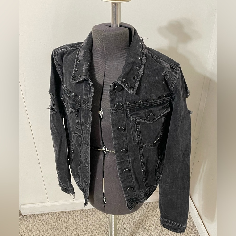 Blank NYC Studded Black Jean Jacket